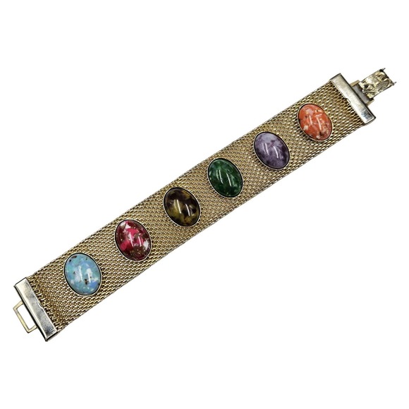 Vintage SARAH COVENTRY "SONNET" 1974 Mesh Bracelet - Picture 1 of 5